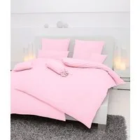 Janine Bettwäsche PIANO 0125 31, Seersucker 100% Baumwolle, uni, bügelfrei, Soft-Seersucker, 2 teilig, Markenreißverschluss, feinfädige Qualität, gekämmte Mako-Garne