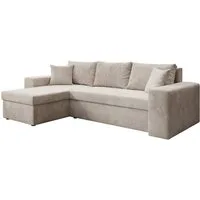 Luxusbetten24 Schlafsofa Designer Sofa Denver, mit Stauraum und Schlaffunktion