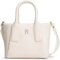 Tommy Hilfiger Tragetasche TH ESSENTIAL MINI TOTE, Damen Handtasche, Umhängetasche, Schultertasche mit edlem TH-Logo