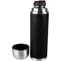 Emsa Thermoflasche Senator Sleeve, Silikonmanschette, Safe Loc Verschluss, dicht, 12h heiß, 24h kalt