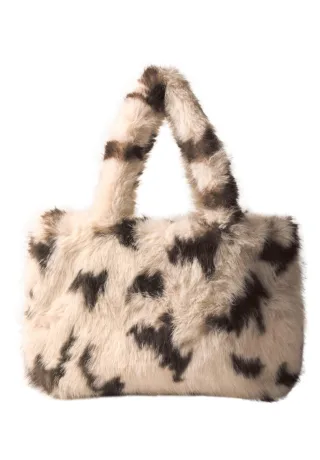 Street One - Shopper aus Kunstpelz beige