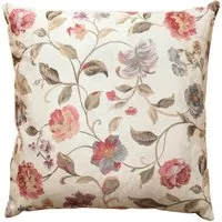 matches21 HOME & HOBBY Kissenbezüge Kissen-Bezug bunte Blumen auf Jaquard Stoff 40x40 cm Baumwolle-Mix, (1 Stück), Wohnzimmer Kissen-Hülle als Deko-Kissen Zier-Kissen Sofa-Kissen