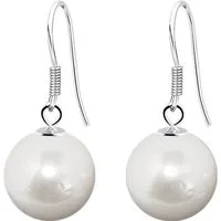 LÖB Perlenohrringe Ohrringe Hängend 925 Silber mit Tropfen Perlen Anhänger Perlenohrringe (Geschenke für Frauen Damen Beste Freundin Mutter Mama Ehefrau Oma sie zum Geburtstag Schmuck Sommer, Inkl. Schmuckbox), Damen Ohrhänger Weiß Kurz Perlenanhänge