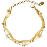 Firetti Edelstahlarmband Schmuck Geschenk Edelstahl Armschmuck Armkette Baum des Lebens, Made in Germany