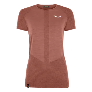 SALEWA - Zebru Responsive Kurzarm Damen T-Shirt - Rot (Gr.40)
