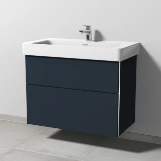 Sanipa 3way Waschtischunterbau zu Laufen Pro S Waschtisch mit 2 Auszügen, Marine-Matt BP7691R