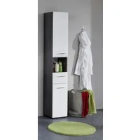 welltime Hochschrank Sovana Badezimmerschrank in Hochglanzoptik - (B/T/H) 30/31/182 cm