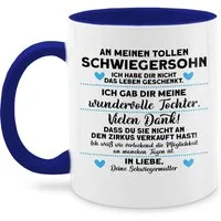 Shirtracer Tasse An meinen tollen Schwiegersohn Geschenk I, Keramik, Statement Sprüche