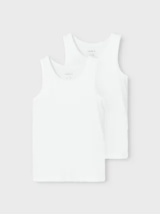 NAME IT - NKMTANK TOP 2P NOOS Bright White - Gr. - 164