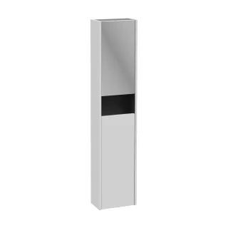 VitrA New Integra Square Hochschrank Compact mit 2 Türen inklusive Spiegel und Ablage 30 Matt,80351 80351