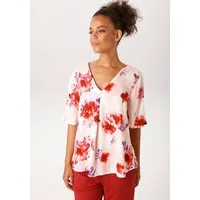 Aniston CASUAL Schlupfbluse mit romantischen Blüten bedruckt