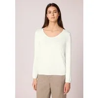 STREET ONE Langarmshirt mit abgerundetem V-Ausschnitt