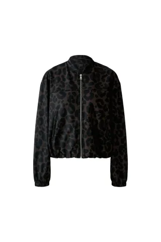 Oui - Blouson dk brown grey - Gr. - 36