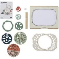 vertbaudet Tafel Kreativ-Set Spiralen und Mandalas aus FSC®-Holz, FSC®-Holz