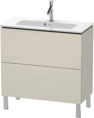 Duravit L-Cube Waschtischunterbau bodenstehend Taupe Matt 820x391x704 mm - LC667409191 LC667409191