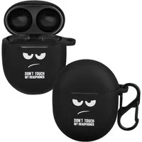 kwmobile Kopfhörer-Schutzhülle Design Schutzhülle für Google Pixel Buds Pro 2 / Pixel Buds Pro Hülle, TPU Silikon Case für Kopfhörer Ladecase stoßfestes Cover mit Karabiner
