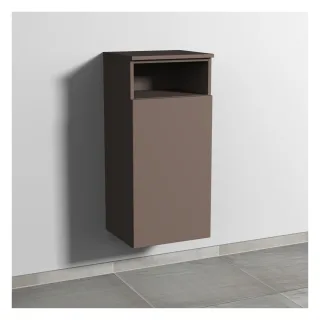 Sanipa 3way Mittelschrank mit 1 Tür und 1 offenem Fach, Taupe-Matt, SP1351T SP1351T