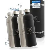 Luckymoose Wassersprudler Flasche Infinity, (für Aarke Carbonator 3, Phlips GoZero & Brita SodaOne), Spülmaschinenfest & ohne Ablaufdatum