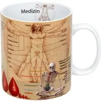 Könitz Becher Becher Medizin (dt)., Porzellan, Könitz Kaffeebecher Wissensbecher Geisteswissenschaften Kaffeepot