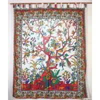 Guru-Shop Vorhang Boho Vorhänge, Gardine (1 Paar) mit Schlaufen,..