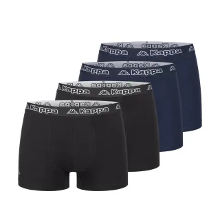 Kappa 4er Set Boxershorts in Schwarz/Blau
