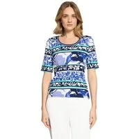Betty Barclay Kurzarmshirt Damen mit Rippenstruktur (1-tlg)