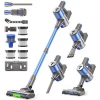 Teendow Akku-Hand-und Stielstaubsauger V10 PRO 50kPA Akku Staubsauger, Akkustaubsauger, 60 min Laufzeit, LED, 300 W, mit Beutel, Geräuscharm, Hand- und Bodenstaubsauger, Starke Saugkraft, Kabellos