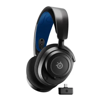 SteelSeries Arctis Nova 7P Wireless [Bluetooth 5.0 für PS4 / PS5 / Switch] schwarz / blau
