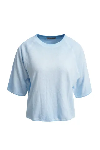 Smith&Soul - Raglan Cool Pigment Knit light blue - Gr. - L
