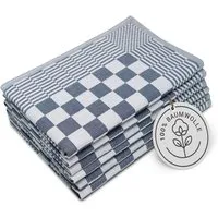 ZOLLNER Geschirrtuch, (Spar-Set, 6-tlg), 65 x 65 cm, 100% Baumwolle, vom Hotelwäschespezialisten