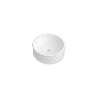 Hewi DUO Waschtisch 950.11.002TJ Ø 42,6 cm, glänzend, Aufsatz, einfarbig, ohne Hahnloch, ohne Überlauf, weiß