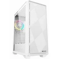 VS8 RGB , Tower-Gehäuse weiß, Tempered Glass