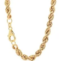 HOPLO Goldkette Goldkette Kordelkette Länge 19 cm - Breite 4,5 mm - 333-8 Karat Gold, Made in Germany