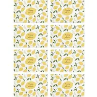 Zeller Present Platzset "Lemons", 8er Set, Kunststoff