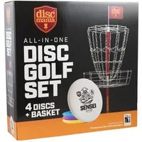 Discmania Wurfscheibe Discgolf-Set All-In-One, Leicht aufstell- und transportierbar