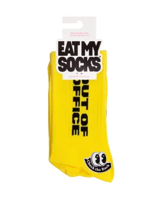 eat my socks - Socken - out of office gelb - Gr. - OS