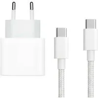 PlugUp Ladegerät mit iPhone USB-C Ladekabel iPhone 15 16 17 Pro Max Air Plus USB-Ladegerät (2220 mA, Set, 2-teiliges Set, 20W USB-C Schnellladegerät für iPhone 15 16 17 Pro Max Air Mini Plus)