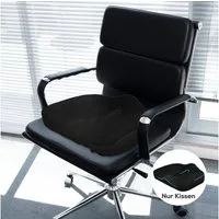 HOMCOM Sitzkissen Orthopädisches Sitzkissen Ergonomisches Sitzkissen für Bürostuhl, für Steißbein, Ischias, Hämorrhoiden Rückenschmerzlinderung