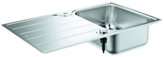 GROHE Edelstahlspüle K500 31571_1 mit 1 Becken Abtropffläche 860x500mm, 31571SD1 31571SD1