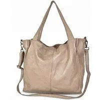 sanumi Tragetasche weicher italienischer Leder-Shopper