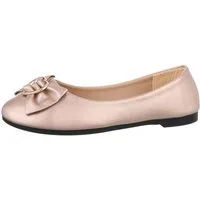Ital-Design Damen Freizeit Ballerina (85894199) Blockabsatz Klassische Ballerinas in Roségold