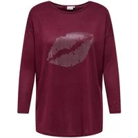 ONLY CARMAKOMA Longshirt CARALBA LS LONG TOP JRS mit Glitzernieten