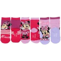 Disney Minnie Mouse Sneakersocken Disney Minnie Mouse Socken 3er-Pack Süße Söckchen