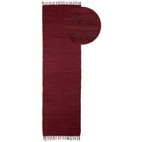 carpetfine Teppich Kelim Chindi uni, auch als Läufer, rechteckig, Höhe: 5 mm, Wendeteppich, reine Baumwolle, handgewebt, Uni-Farben, mit Fransen