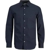 Jack & Jones Junior Langarmhemd JJJOE SHIRT LS PLAIN NOOS JNR Materialmix, regular fit