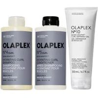 Olaplex Haarpflege-Set Curl Hydration & Definition Trio, 3-tlg., Lockenroutine für Feuchtigkeit, Definition und Frizz-Kontrolle