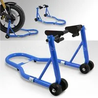 Bituxx Wagenheber Motorrad Montageständer Vorn Blau, MS-15748