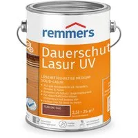 Remmers Holzschutzlasur Dauerschutz-Lasur UV ebenholz 2,5 Liter, farblos UV+, blockfest, wetterbeständig