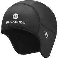 ROCKBROS Unterhelmmütze Helmmütze Mütze Wintermütze (Wintermütze mit Brille-Loch, Helm Unterziehmütze Winddicht für Radfahren, Skifahren, Laufen, Outdoor-Aktivitäten, für Damen und Herren, 1-St) Fahrrad Mütze
