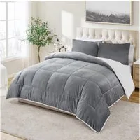 Wohndecke Sherpa Fleecedecke,Bettdecke 135x200cm,200x200cm Steppdecke, wohnTRAUM24